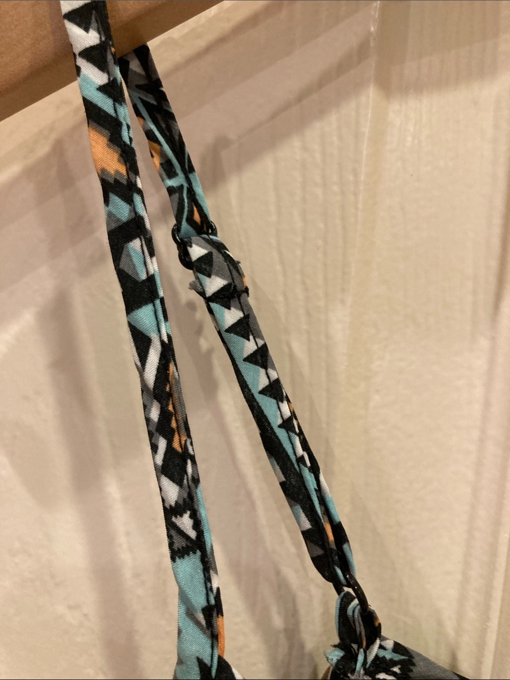 Tulle Light Blue and Black Geometric Print Camisole - Picture 5 of 5